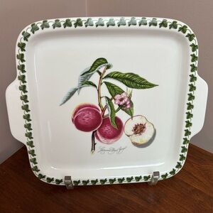 New Portmeirion Pomona Square Handled Desert Dish.